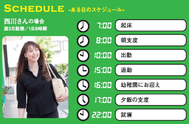 美容師パート西川さんの働き方